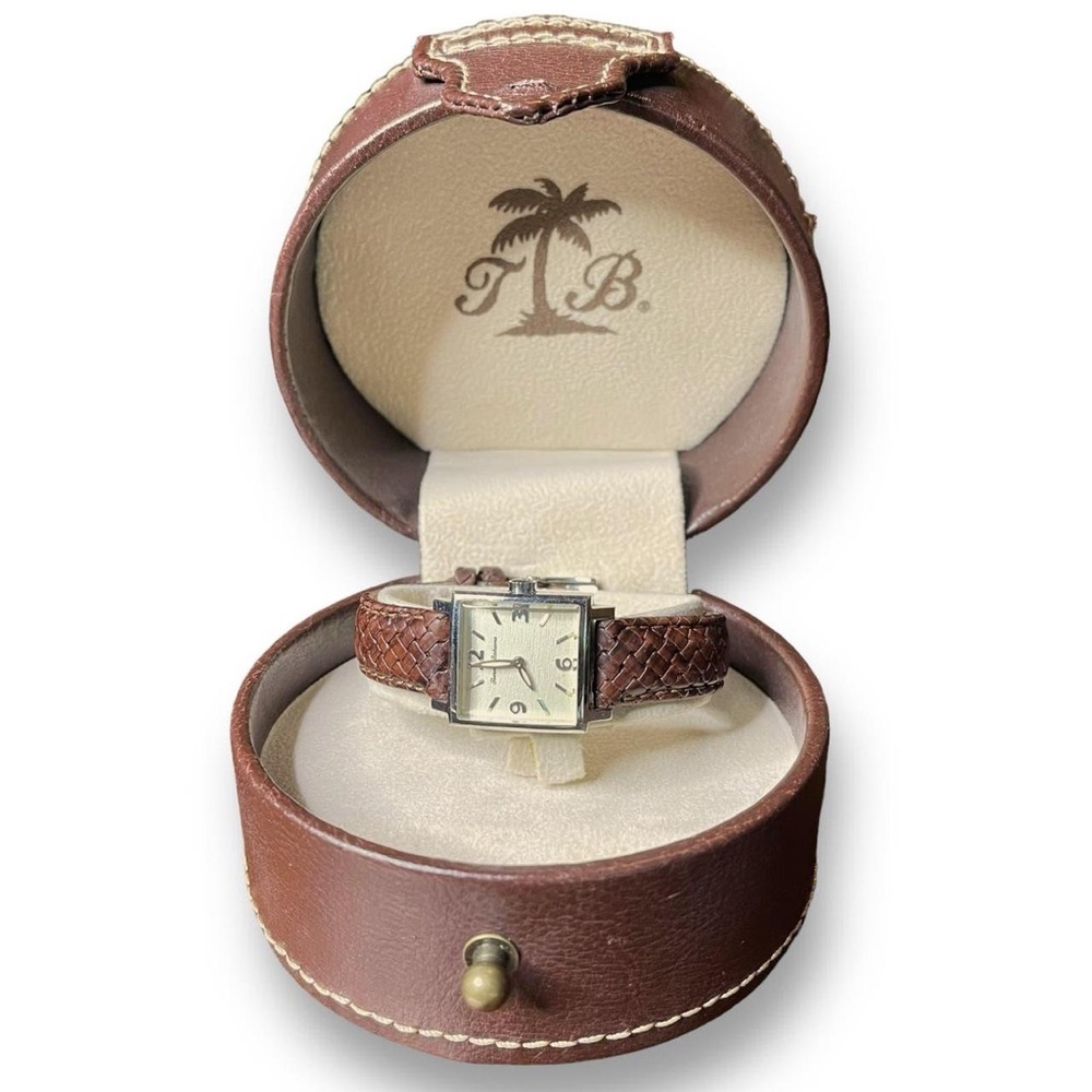 NWT Tommy Bahama Women's Silver and Brown Watch